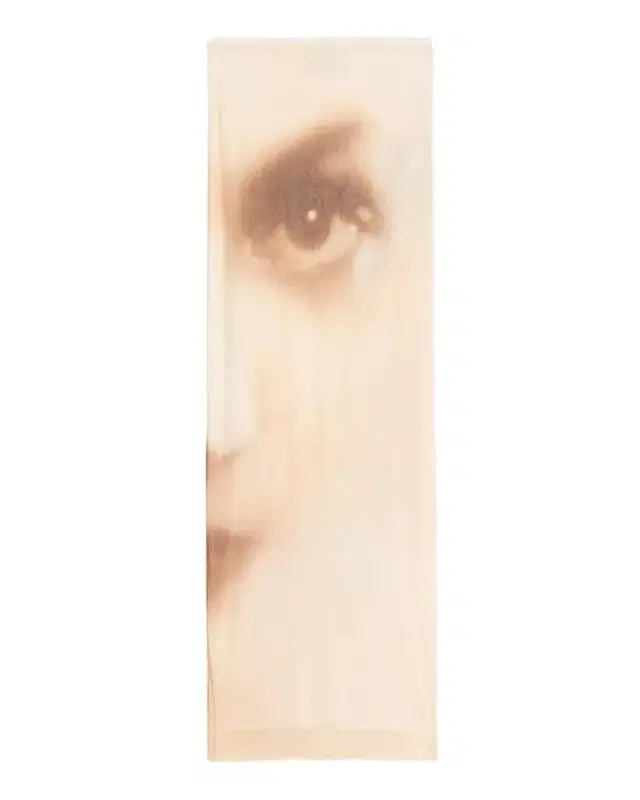Jean Paul Gaultier Face-Print Mesh Midi Skirt