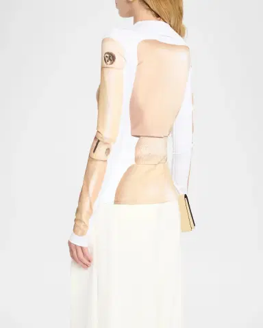 Jean Paul Gaultier Wooden Body Trompe L 'oeil Jersey Long-Sleeve T-Shirt | Thumbnail 3 Jean Paul Gaultier Wooden Body Trompe L 'oeil Jersey Long-Sleeve T-Shirt | Thumbnail 3