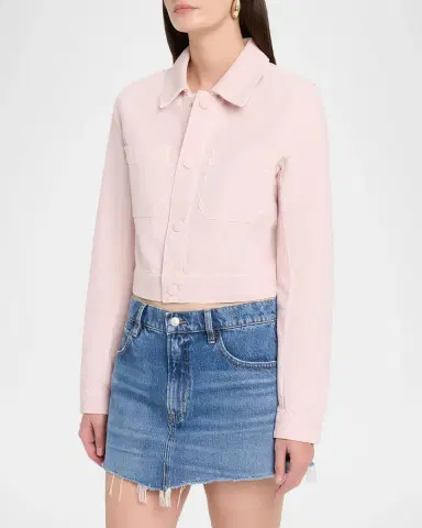 Frame The Small Denim Jacket | Thumbnail 4 Frame The Small Denim Jacket | Thumbnail 4