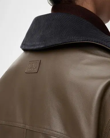 Loewe Corduroy-Collar Leather Utility Jacket | Thumbnail 5 Loewe Corduroy-Collar Leather Utility Jacket | Thumbnail 5