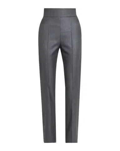 Valentino Garavani High Rise Wool-Silk Straight-Leg Trousers | Thumbnail 1