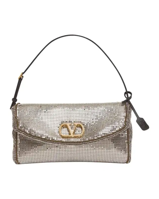 Devain Metal Top-Handle Bag