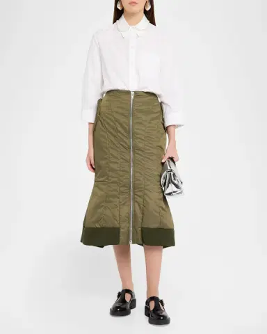 Simone Rocha Padded Sculpt Midi Bomber Skirt | Thumbnail 2 Simone Rocha Padded Sculpt Midi Bomber Skirt | Thumbnail 2