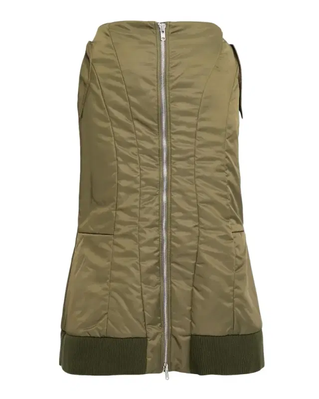 Padded Sculpt Midi Bomber Skirt