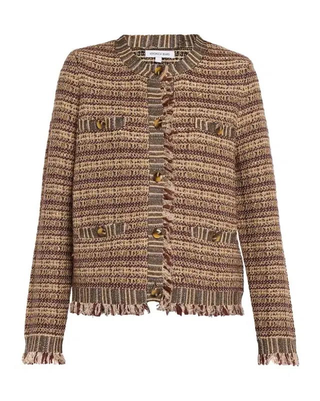 Sariyah Striped Wool-Blend Knit Jacket Sariyah Striped Wool-Blend Knit Jacket