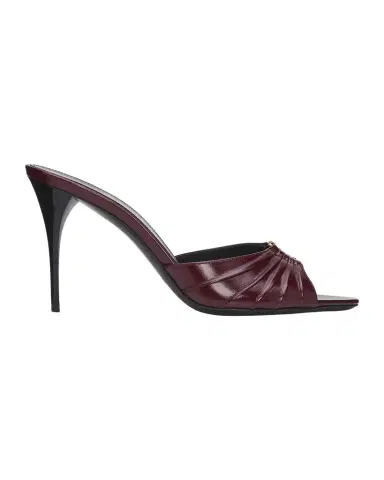 Saint Laurent Babylone 90MM Leather Stiletto Mules | Thumbnail 1 Saint Laurent Babylone 90MM Leather Stiletto Mules | Thumbnail 1