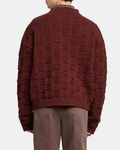 Marni Men's Wool and Cashmere Geometric-Jacquard Cardigan | Thumbnail 3 Marni Men's Wool and Cashmere Geometric-Jacquard Cardigan | Thumbnail 3