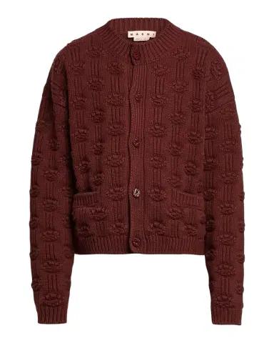 Marni Men's Wool and Cashmere Geometric-Jacquard Cardigan | Thumbnail 1 Marni Men's Wool and Cashmere Geometric-Jacquard Cardigan | Thumbnail 1