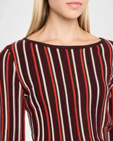Ramy Brook Hope Long-Sleeve Striped Knit Dress | Thumbnail 5