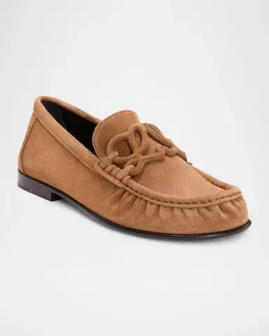 Loewe Double L Suede Loafers | Thumbnail 2