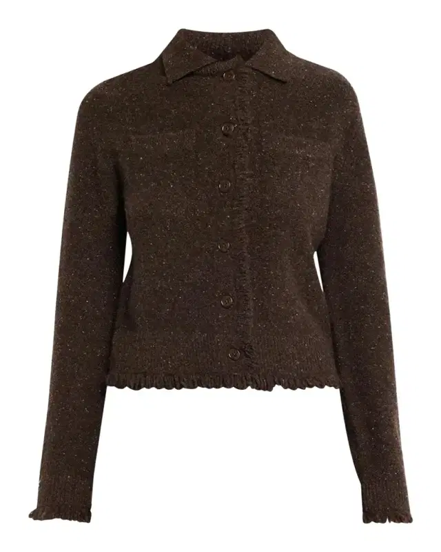 RAILS Donegal-Style Cashmere Button-Front Cardigan