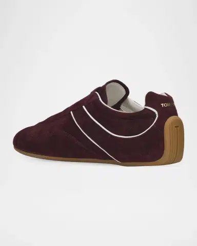 Tom Ford Men's Suede Low-Top Sneakers | Thumbnail 2
