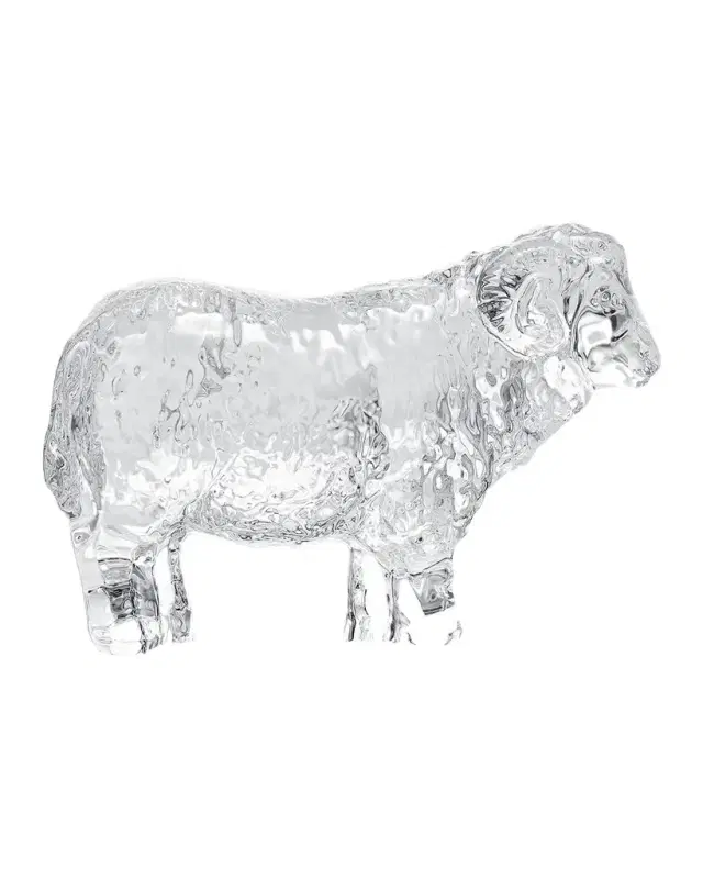 Baccarat Zodiac Sheep Crystal Figurine