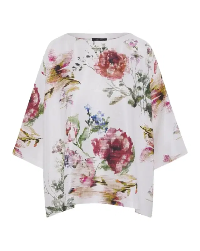 Eskandar A-Line Scoop Neck Top - Mid Plus Length