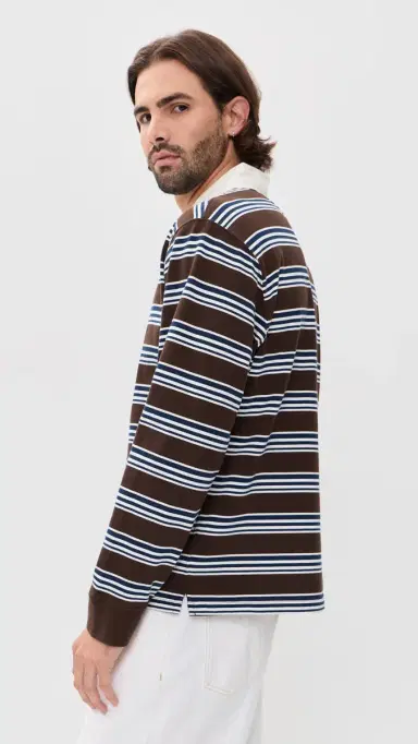 Corridor Mini Stripe Rugby Polo | Thumbnail 5 Corridor Mini Stripe Rugby Polo | Thumbnail 5