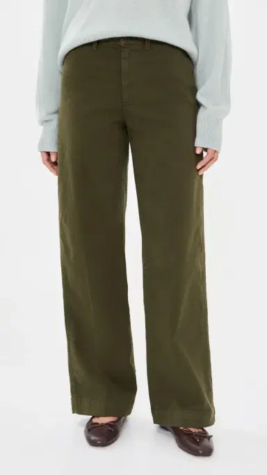 Alex Mill Wide Leg Trousers In Cotton Twill | Thumbnail 2 Alex Mill Wide Leg Trousers In Cotton Twill | Thumbnail 2