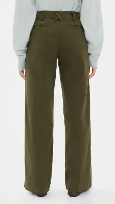 Alex Mill Wide Leg Trousers In Cotton Twill | Thumbnail 3 Alex Mill Wide Leg Trousers In Cotton Twill | Thumbnail 3