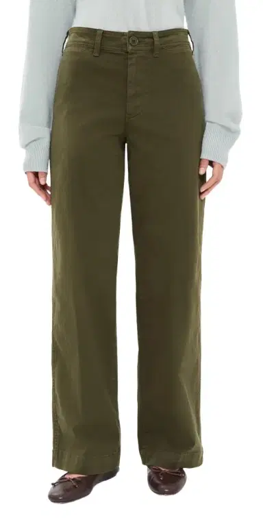 Alex Mill Wide Leg Trousers In Cotton Twill | Thumbnail 1 Alex Mill Wide Leg Trousers In Cotton Twill | Thumbnail 1
