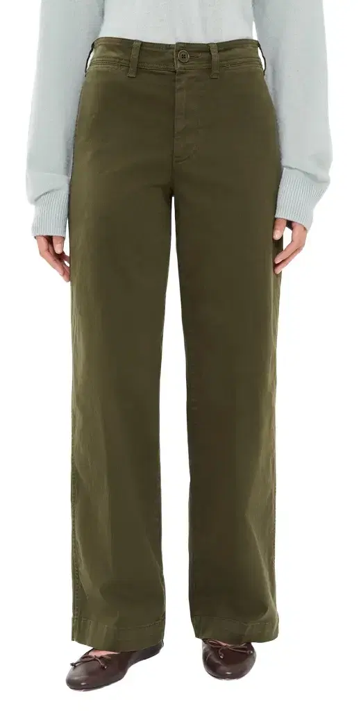 Alex Mill Wide Leg Trousers In Cotton Twill