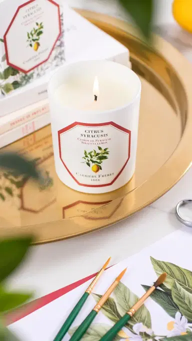 Carriere Freres Siracusa Lemon Candle No Color | Thumbnail 4 Carriere Freres Siracusa Lemon Candle No Color | Thumbnail 4