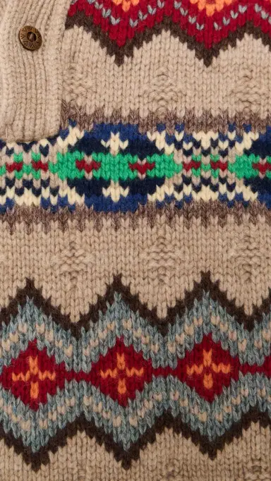 Polo Ralph Lauren Original Label Fairisle Polo Sweater | Thumbnail 6 Polo Ralph Lauren Original Label Fairisle Polo Sweater | Thumbnail 6