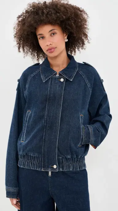 7 For All Mankind Aviator Denim Jacket | Thumbnail 2 7 For All Mankind Aviator Denim Jacket | Thumbnail 2