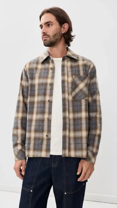 Citizens of Humanity Cairo Cascade Plaid Flannel Shirt | Thumbnail 2