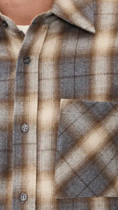 Citizens of Humanity Cairo Cascade Plaid Flannel Shirt | Thumbnail 6