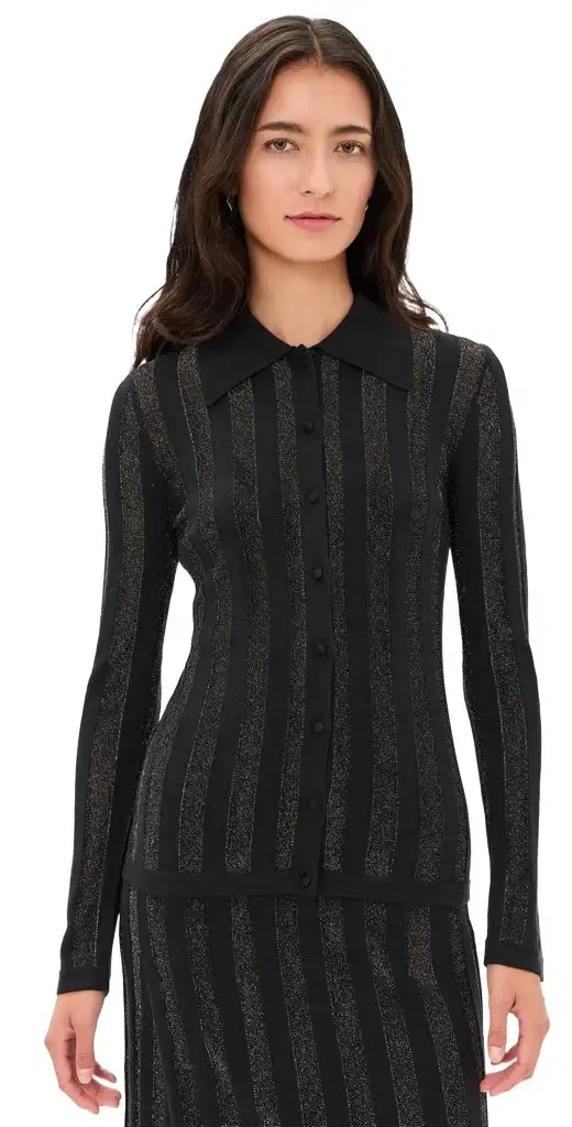 Saloni Stripe Cardigan