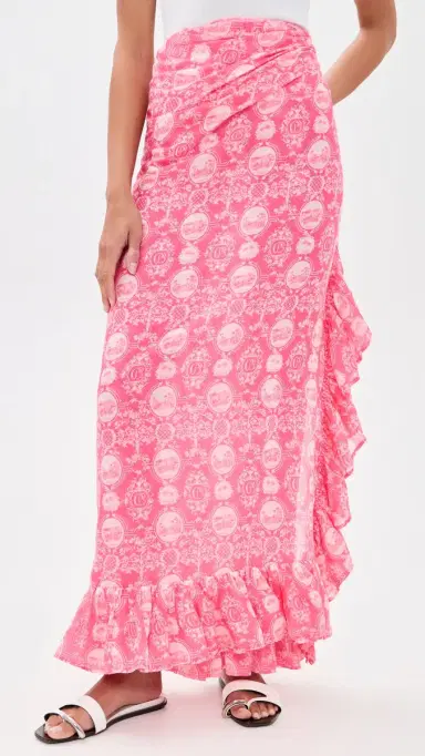 Coniglio Palm Beach Ruffle Power Coverup Pareo | Thumbnail 2 Coniglio Palm Beach Ruffle Power Coverup Pareo | Thumbnail 2