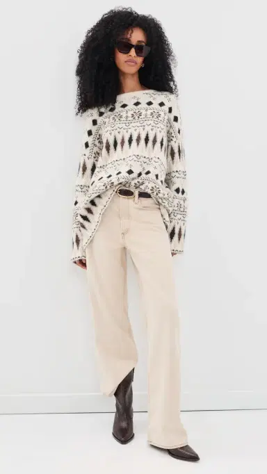 VRG GRL Hayes Fair Isle Knit Sweater | Thumbnail 5