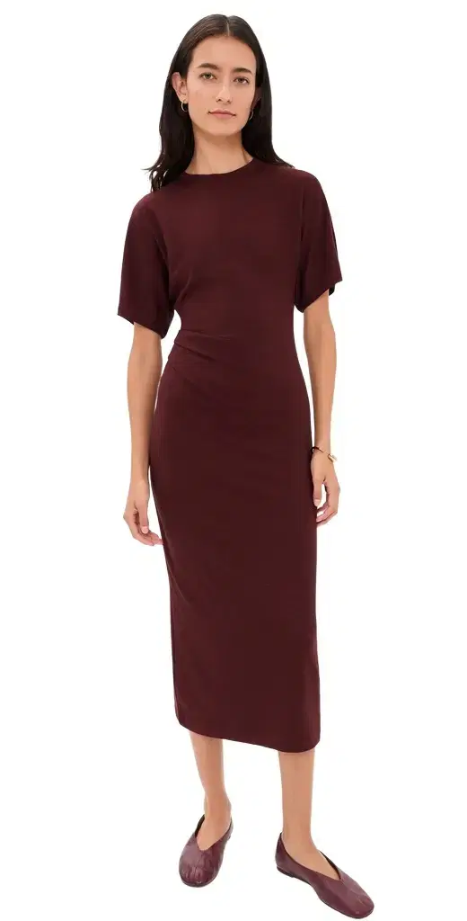 Ruched Side Knit Dress
