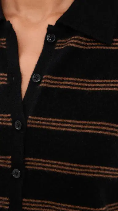 White + Warren Cashmere Striped Cardigan | Thumbnail 6