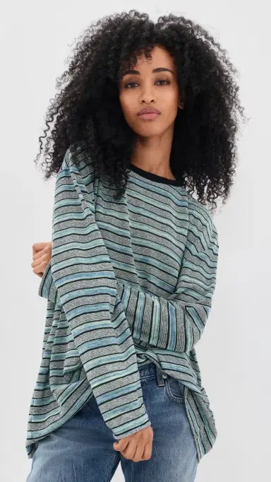 VRG GRL Willow Stripe Long Sleeve Tee | Thumbnail 2
