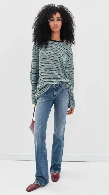 VRG GRL Willow Stripe Long Sleeve Tee | Thumbnail 5