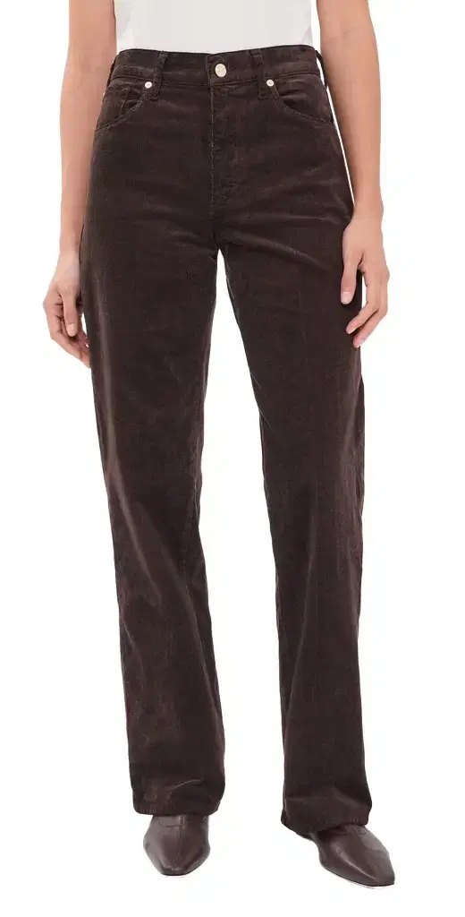 7 For All Mankind Stovepipe Straight Corduroy Pants