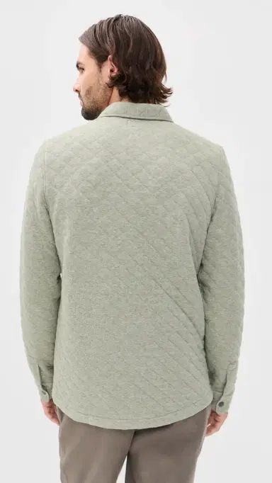 Faherty Epic Quilted Fleece Shacket | Thumbnail 3