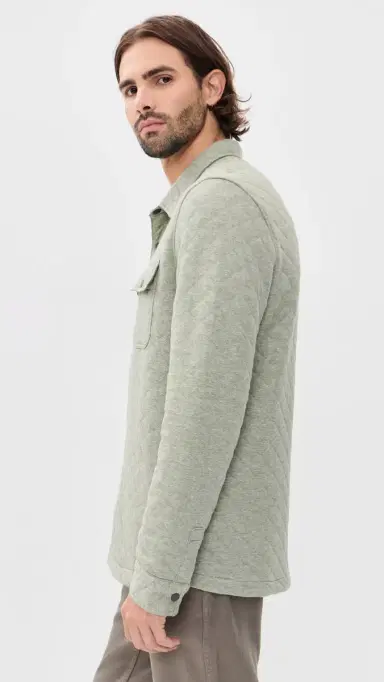 Faherty Epic Quilted Fleece Shacket | Thumbnail 4