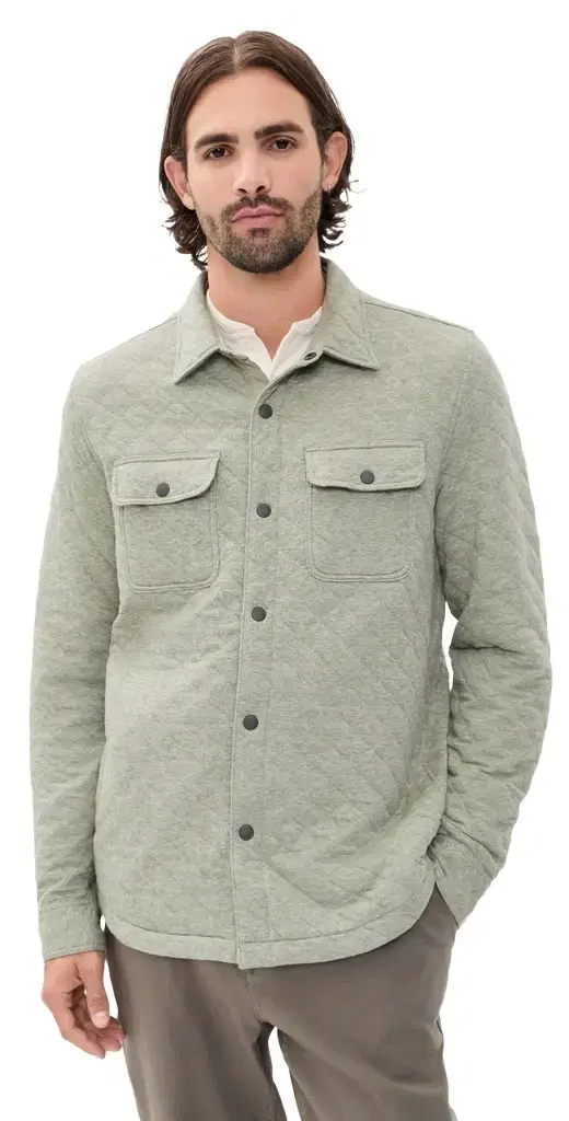 Faherty Epic Quilted Fleece Shacket