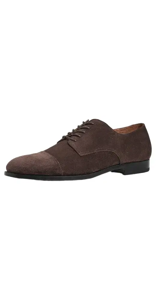 Polo Ralph Lauren Owen Captoe Suede Dress Shoes