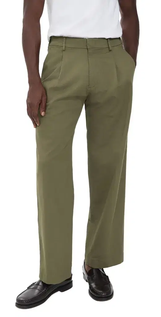 NN07 Kaye Cotton Relaxed Pleated Trousers 32