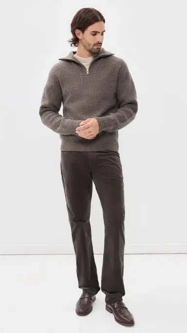 PAIGE Federal Midnight Brown Corduroy Pants | Thumbnail 5