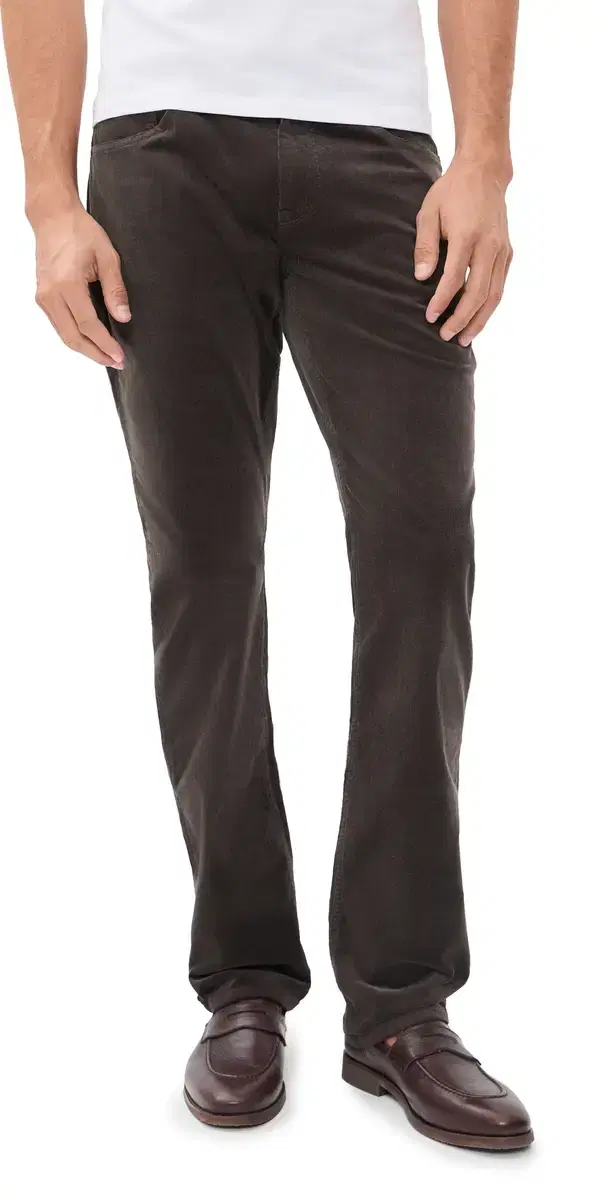 PAIGE Federal Midnight Brown Corduroy Pants