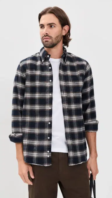 Gitman Vintage Heavy Pique Flannel Shirt | Thumbnail 2 Gitman Vintage Heavy Pique Flannel Shirt | Thumbnail 2