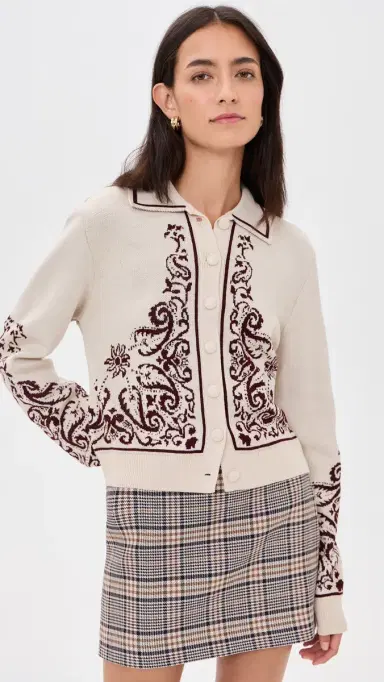 Dress To Jacquard Knit Cardigan | Thumbnail 2