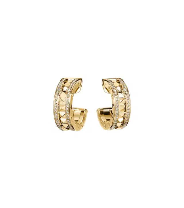 B. zero1 18kt gold hoop earrings with diamonds