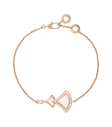 BVLGARI Divas' Dream 18kt rose gold bracelet with mother-of-pearl and diamonds | Thumbnail 1