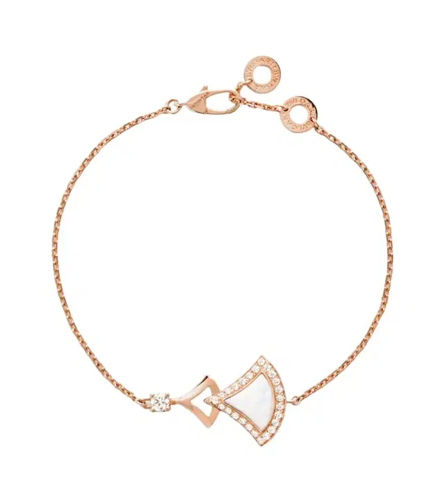 BVLGARI Divas' Dream 18kt rose gold bracelet with mother-of-pearl and diamonds
