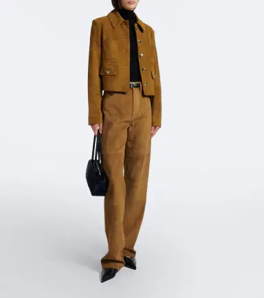 Altuzarra Astley cropped suede jacket | Thumbnail 2
