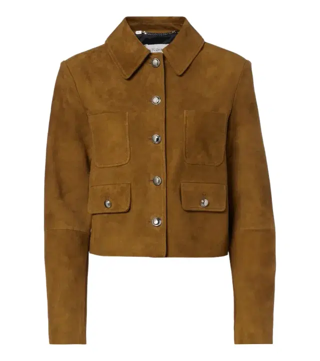 Astley cropped suede jacket